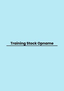 pelatihan Stock Opname di bandung