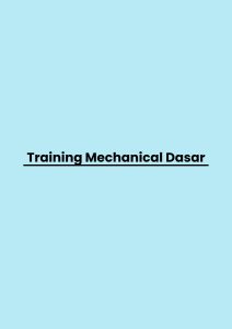 pelatihan Mechanical Dasar di bandung
