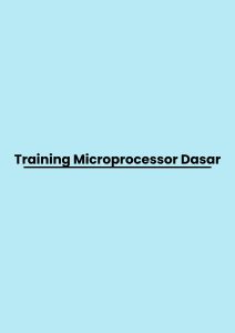 pelatihan Microprocessor Dasar di bandung