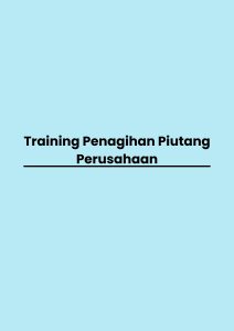 pelatihan Penagihan Piutang Perusahaan di bandung