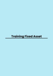 pelatihan Fixed Asset di bandung