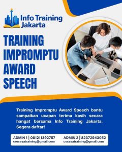 pelatihan IMPROMPTU AWARD SPEECH di jakarta