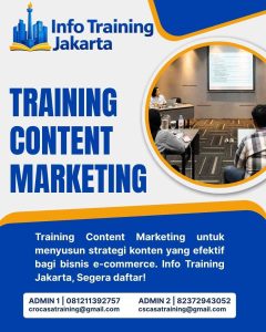 pelatihan CONTENT MARKETING di jakarta