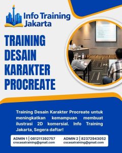 pelatihan DESAIN KARAKTER PROCREATE di jakarta