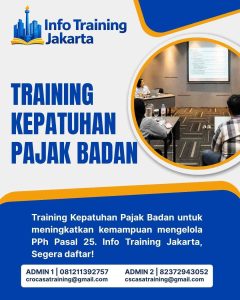 pelatihan KEPATUHAN PAJAK BADAN di jakarta