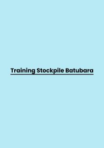 pelatihan Stockpile Batubara di jakarta