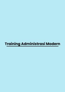 pelatihan Administrasi Modern di jakarta
