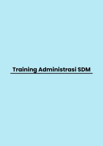 pelatihan Administrasi SDM di bandung
