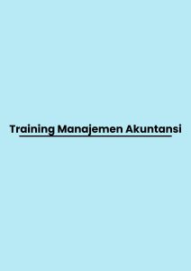 pelatihan Manajemen Akuntansi di bandung