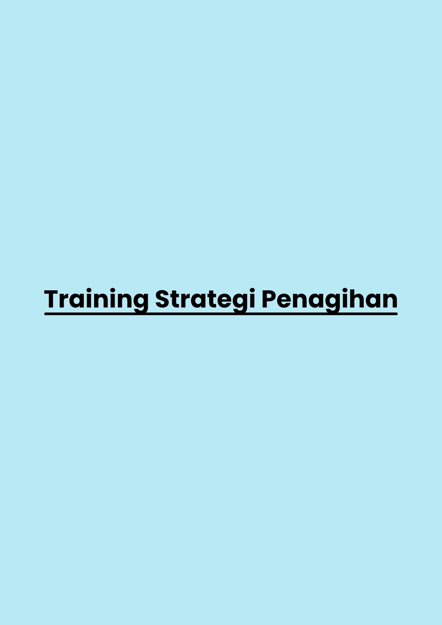 pelatihan Strategi Penagihan di bandung