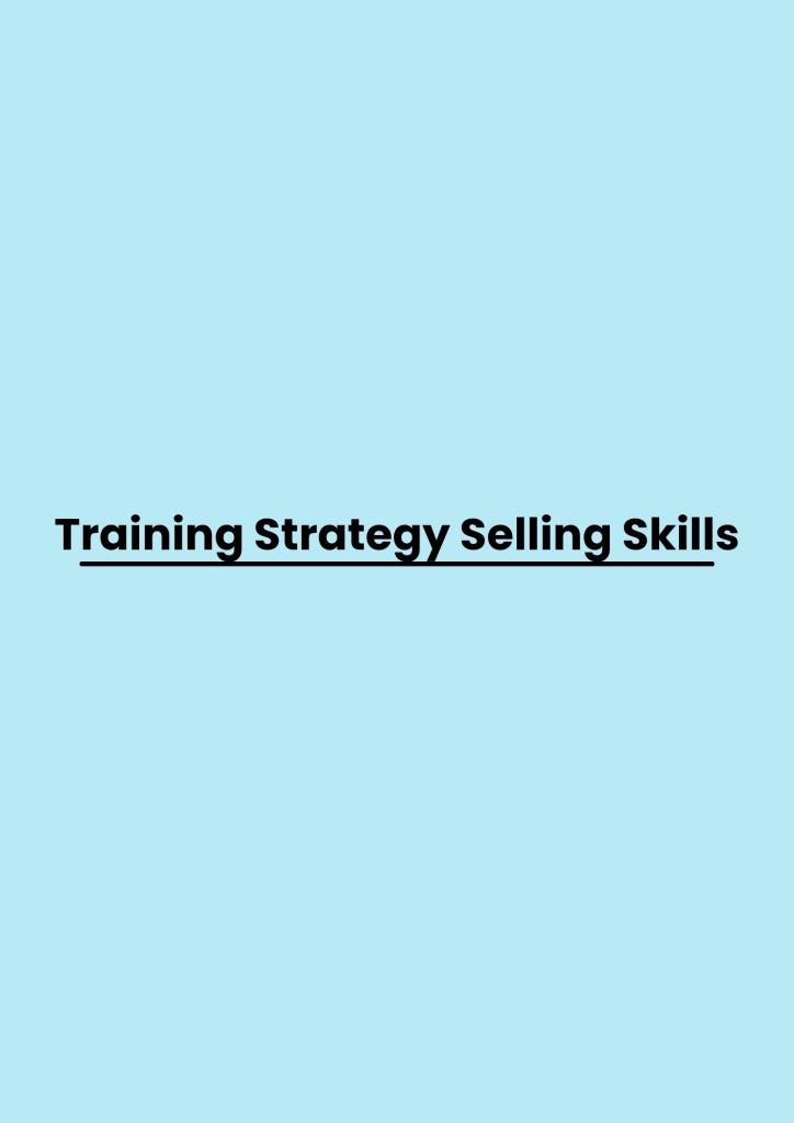 pelatihan Strategy Selling Skills di bandung