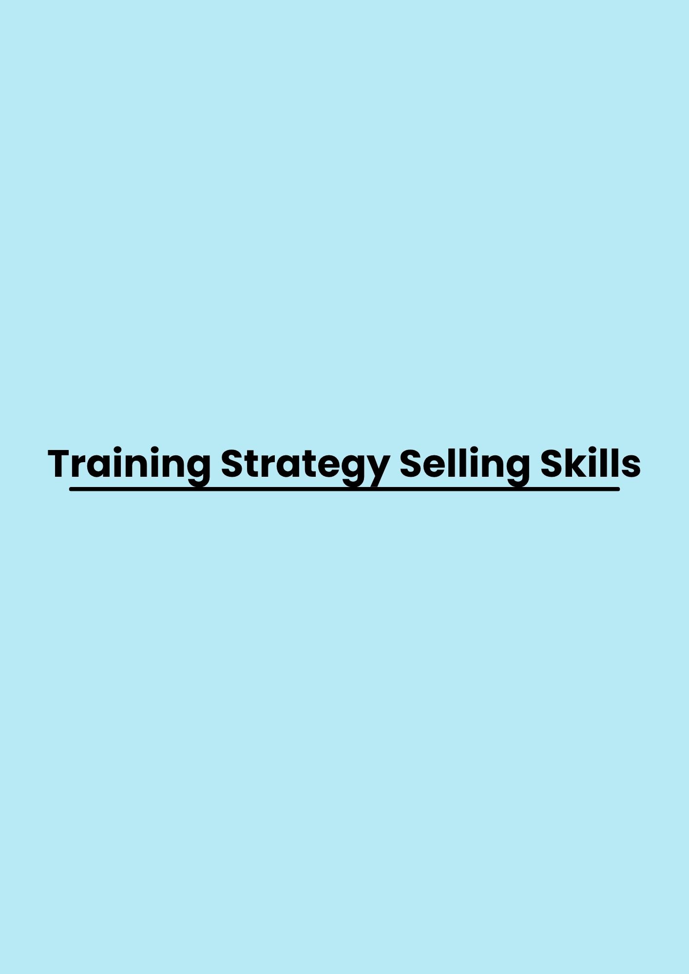 pelatihan Strategy Selling Skills di bandung