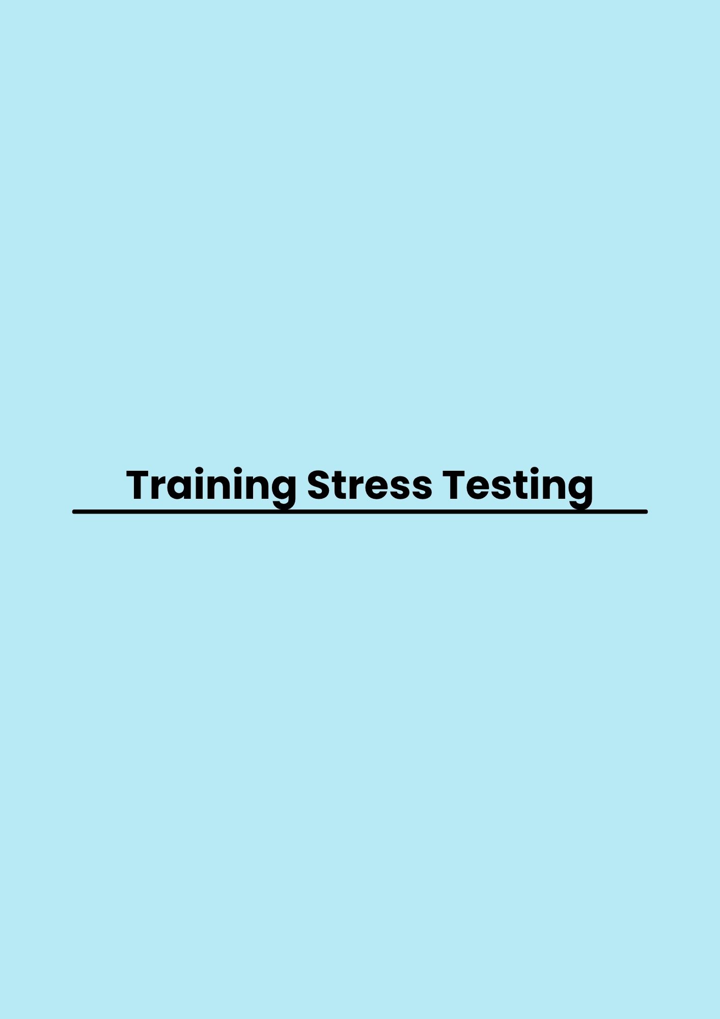 pelatihan Stress Testing di bandung