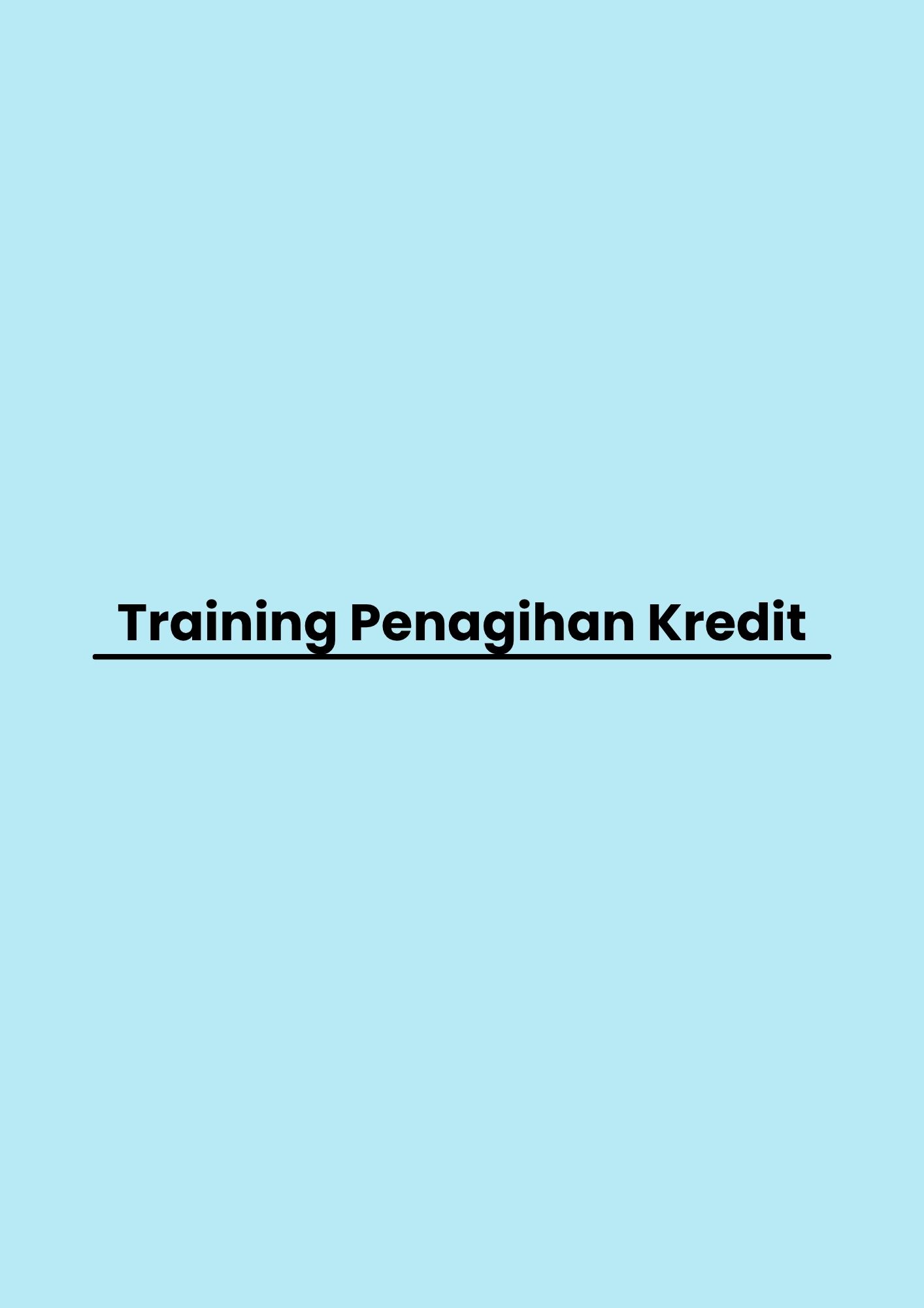 pelatihan Penagihan Kredit di bandung