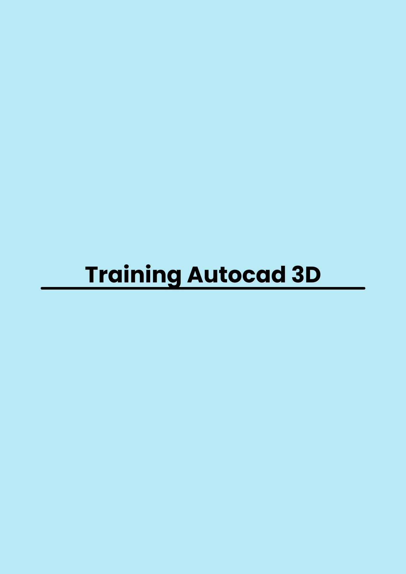 pelatihan Autocad 3D di bandung