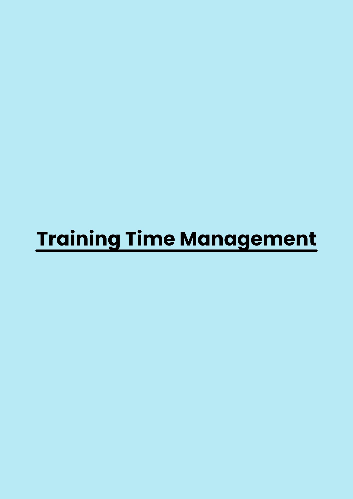 pelatihan Time Management di bandung