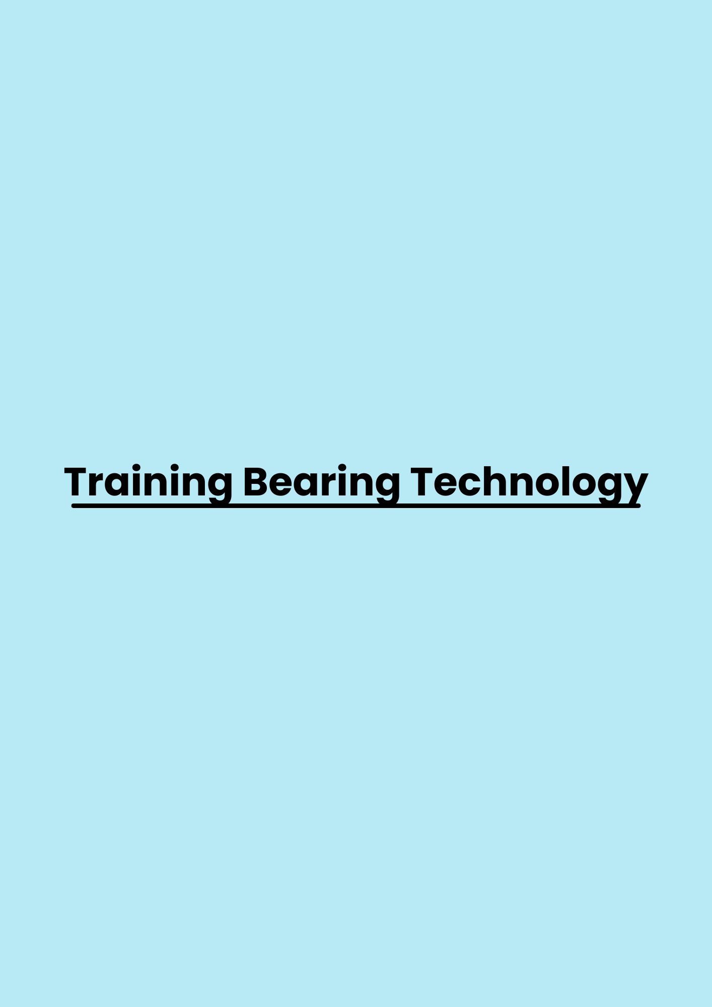 pelatihan Bearing Technology di bandung