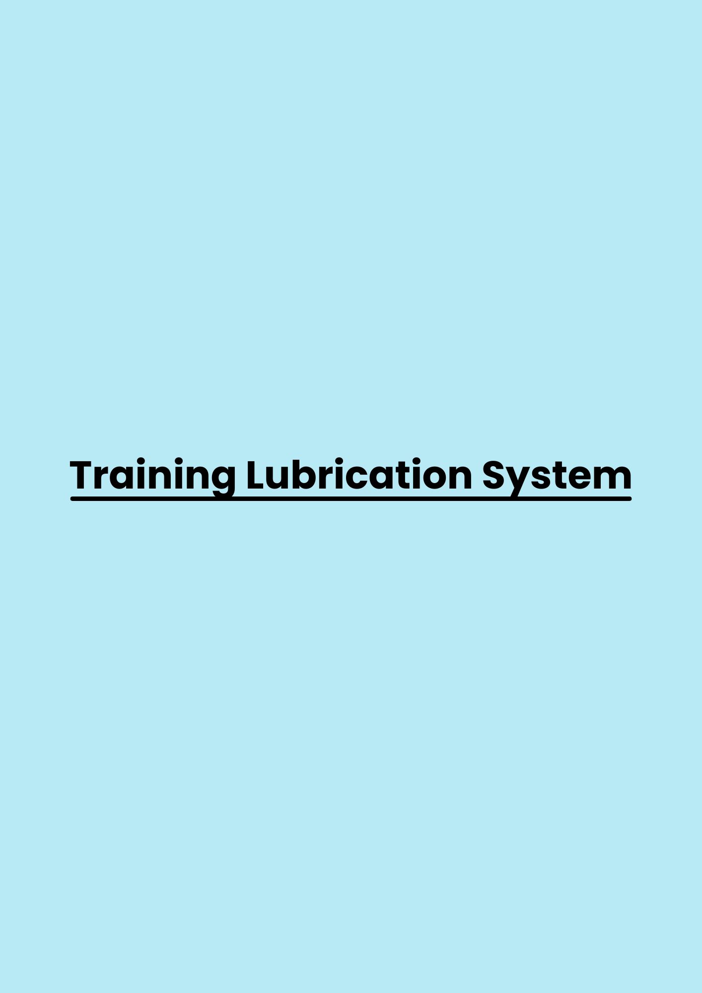 pelatihan Lubrication System di bandung