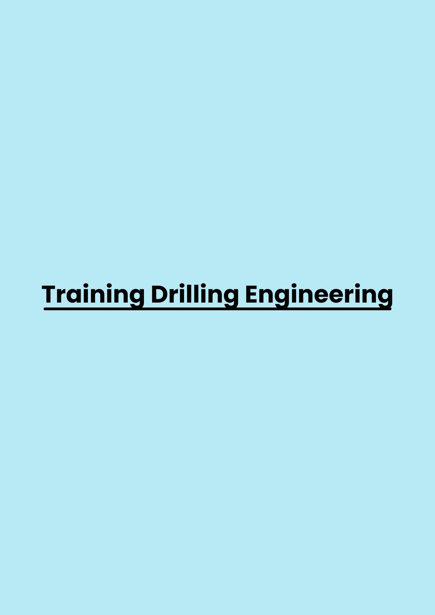 pelatihan Drilling Engineering di bandung