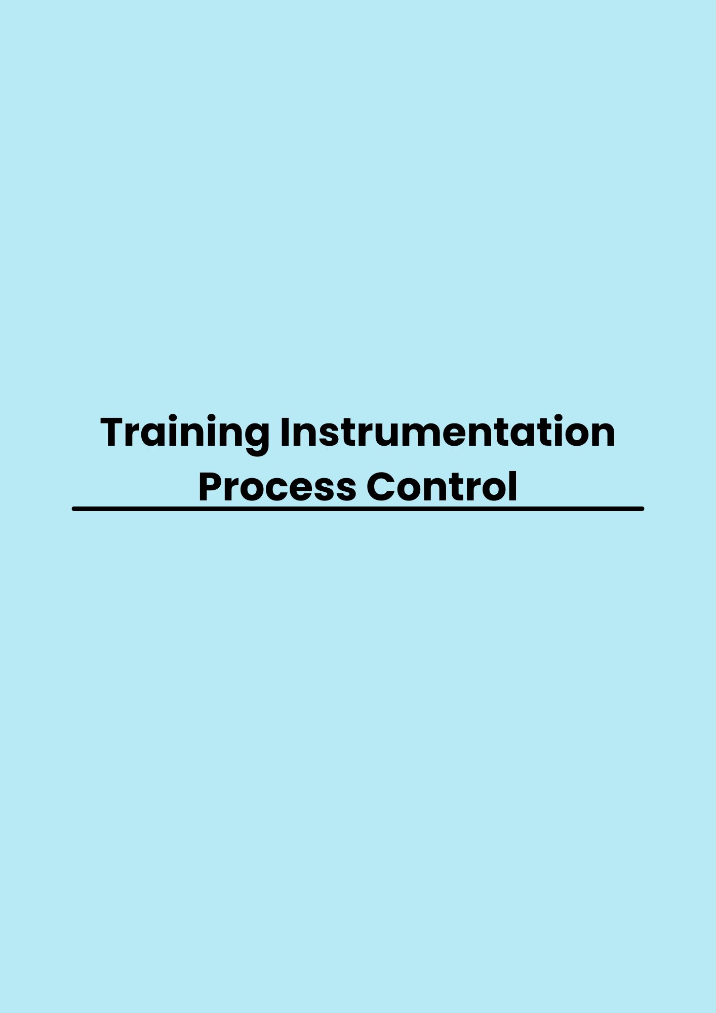 pelatihan Instrumentation Process Control di bandung