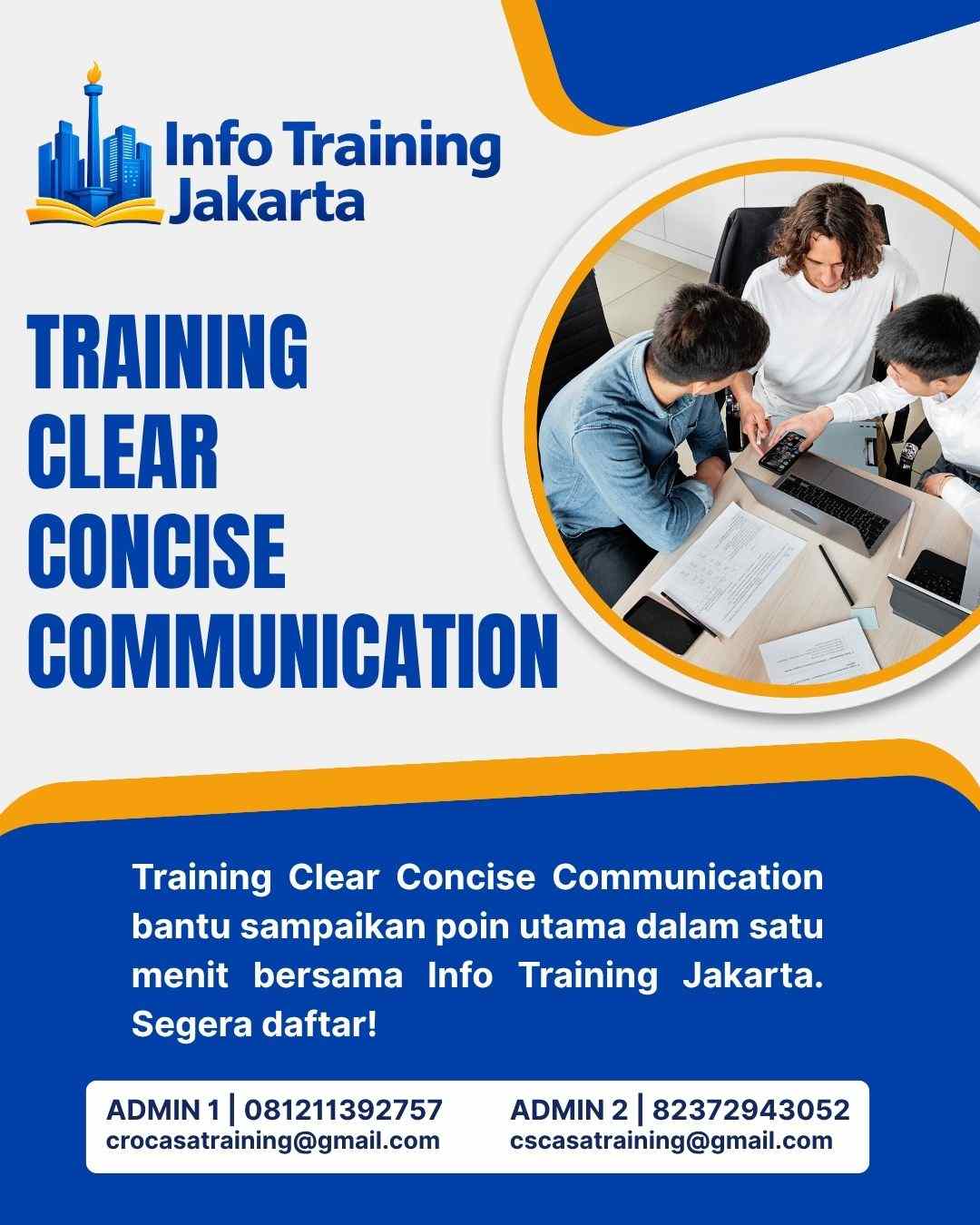 pelatihan CLEAR CONCISE COMMUNICATION di jakarta