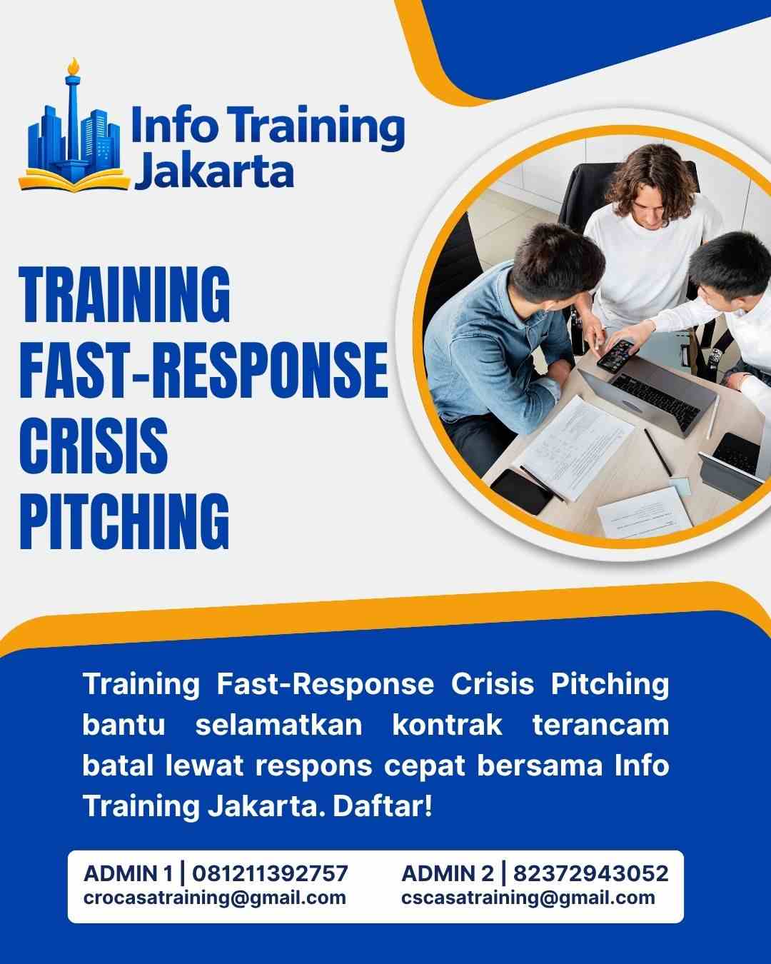 pelatihan FAST-RESPONSE CRISIS PITCHING di jakarta
