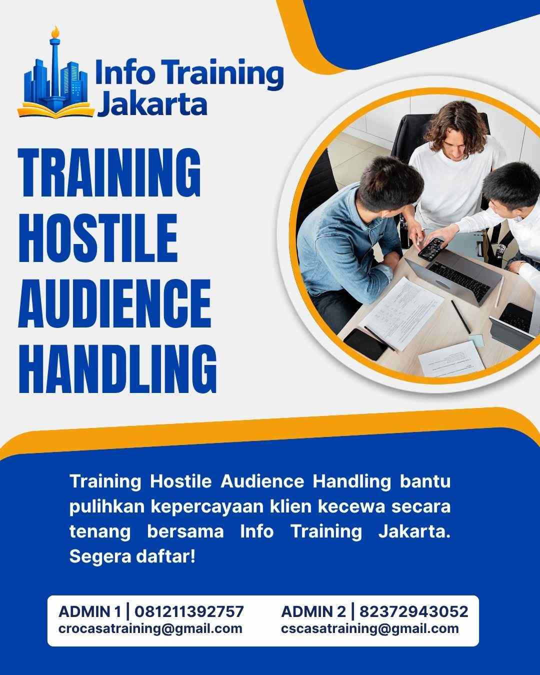 pelatihan HOSTILE AUDIENCE HANDLING di jakarta