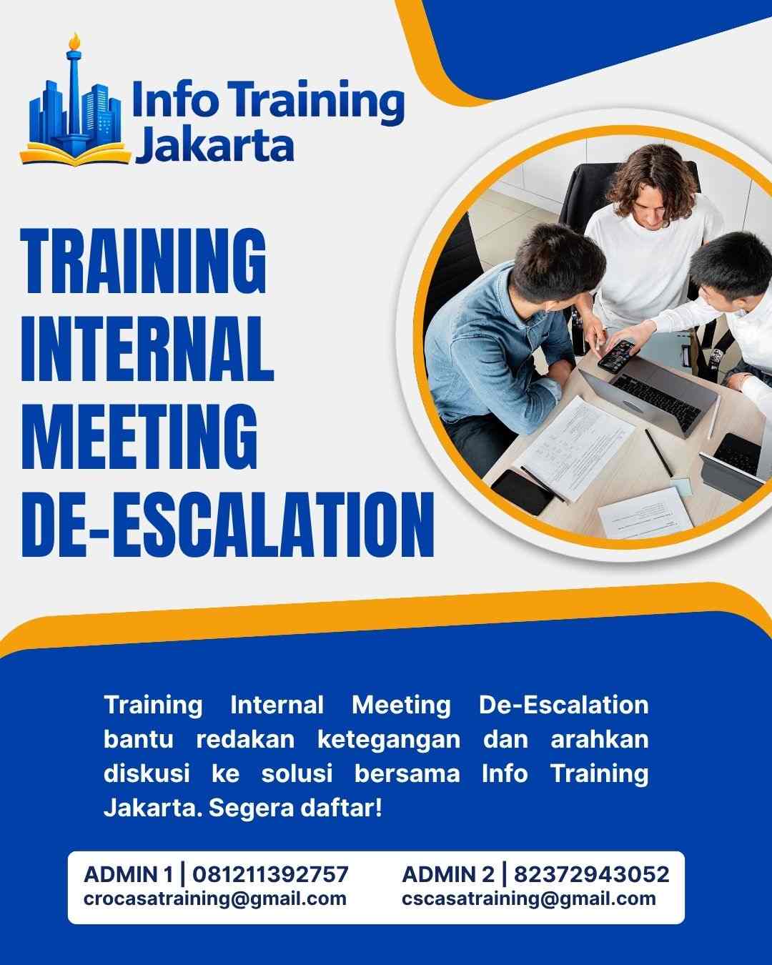 pelatihan INTERNAL MEETING DE-ESCALATION di jakarta