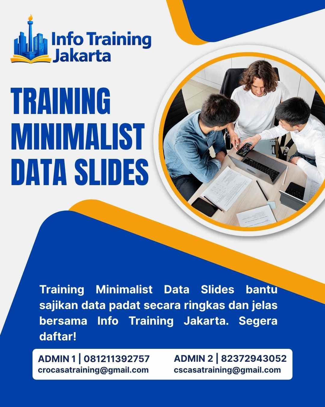 pelatihan MINIMALIST DATA SLIDES di jakarta