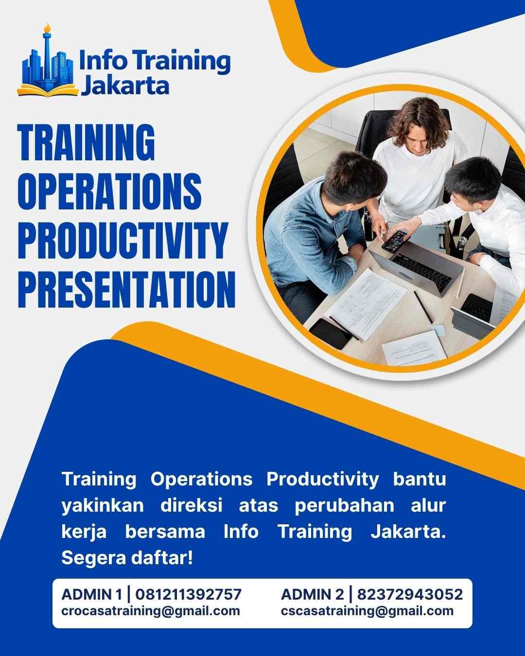 pelatihan OPERATIONS PRODUCTIVITY PRESENTATION di jakarta