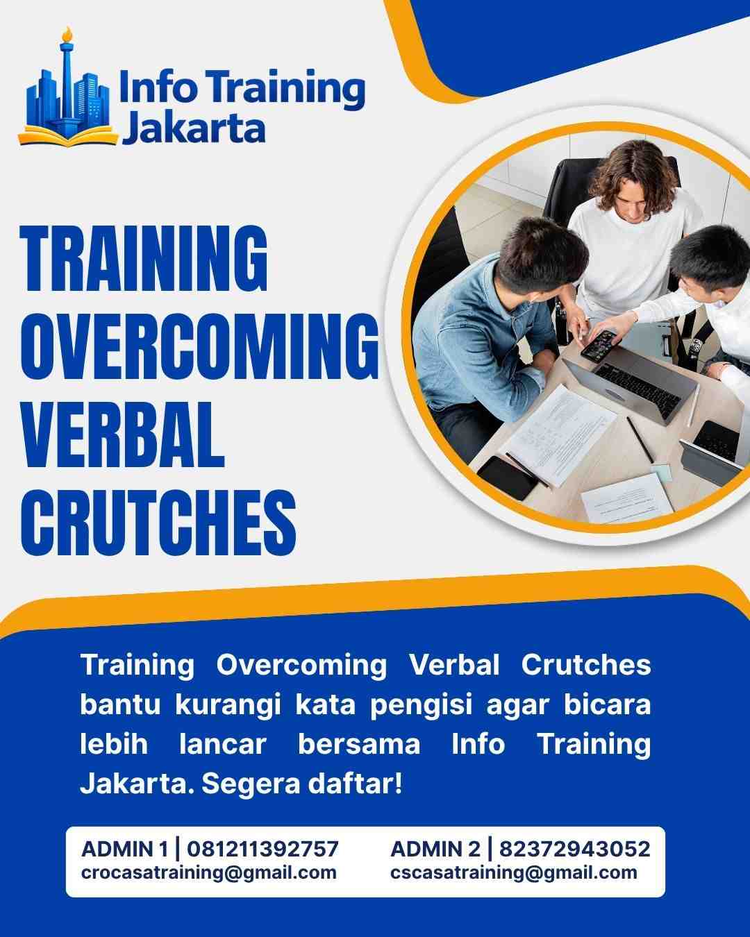 pelatihan OVERCOMING VERBAL CRUTCHES di jakarta