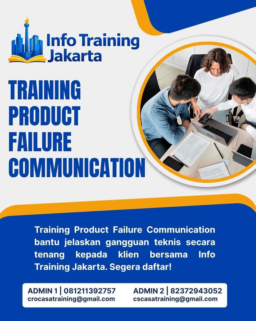 pelatihan PRODUCT FAILURE COMMUNICATION di jakarta