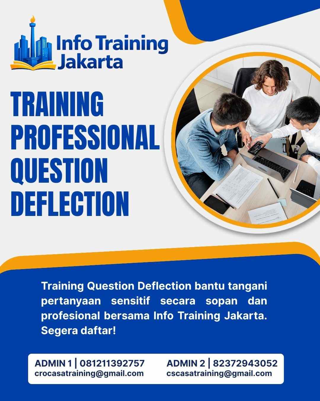 pelatihan PROFESSIONAL QUESTION DEFLECTION di jakarta
