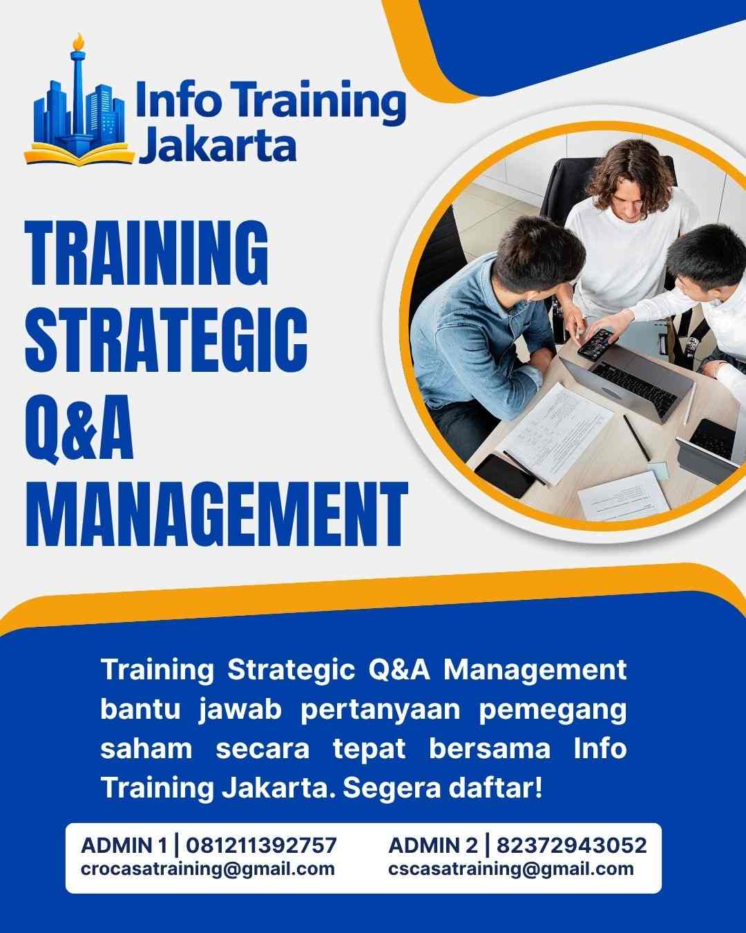 pelatihan STRATEGIC Q&A MANAGEMENT di jakarta
