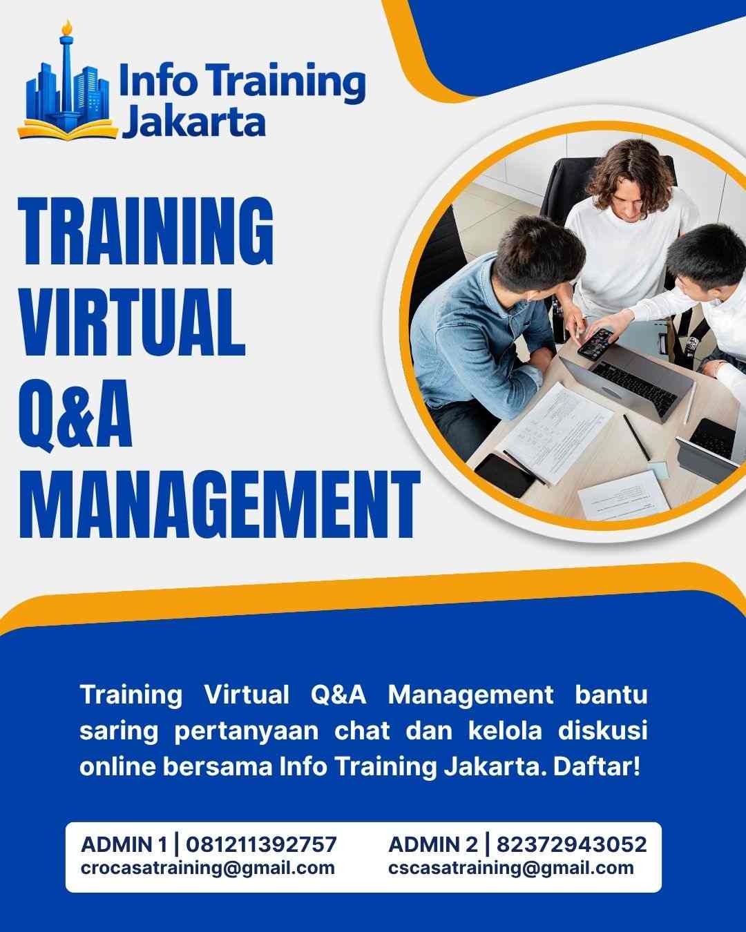 pelatihan VIRTUAL Q&A MANAGEMENT di jakarta