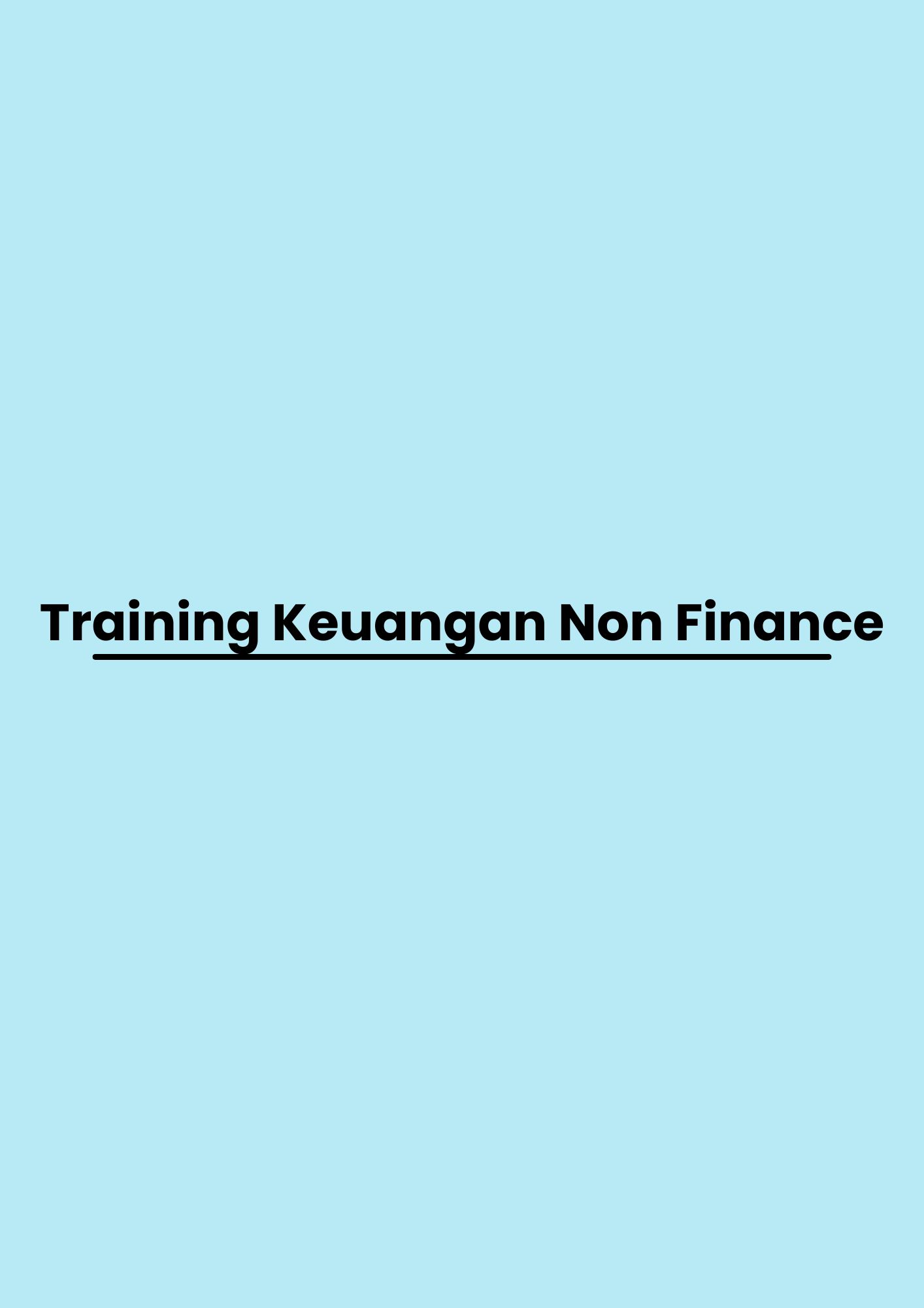 pelatihan Keuangan Non Finance di bandung