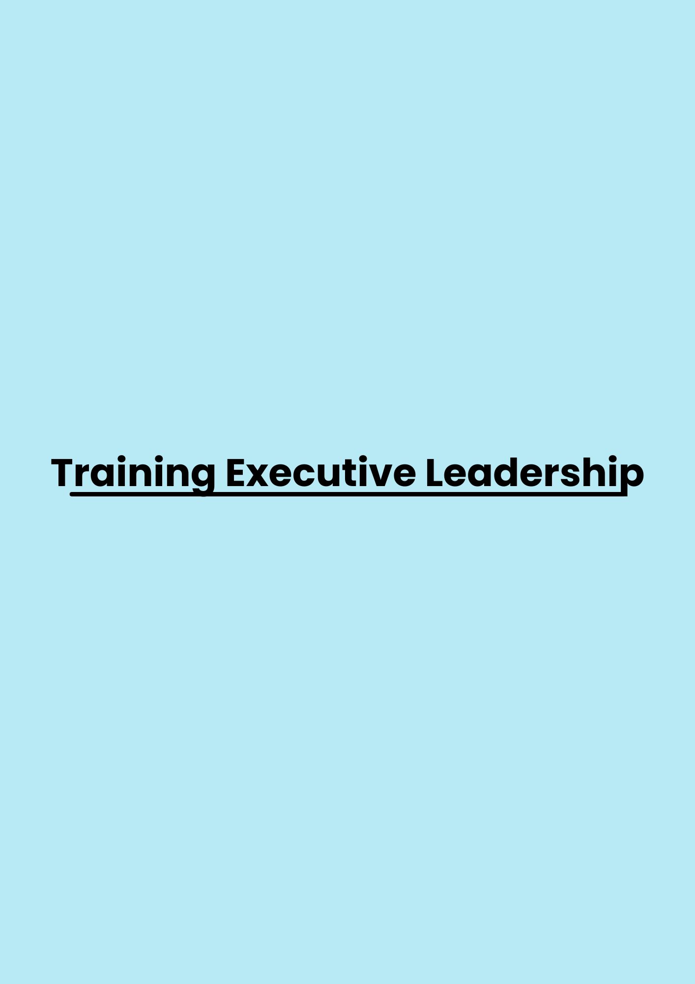 pelatihan Executive Leadership di bandung