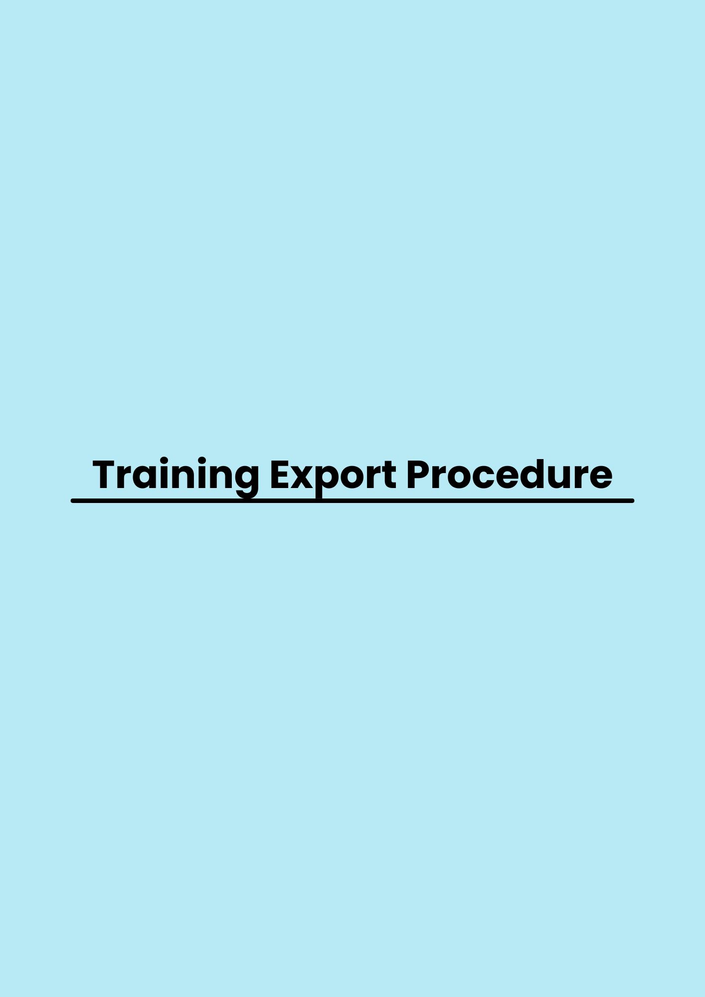 pelatihan Export Procedure di bandung