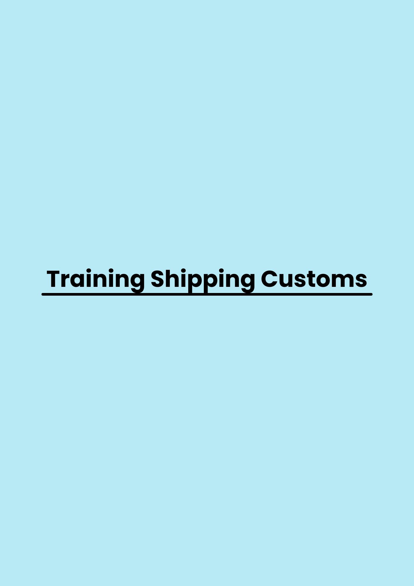 pelatihan Shipping Customs di bandung