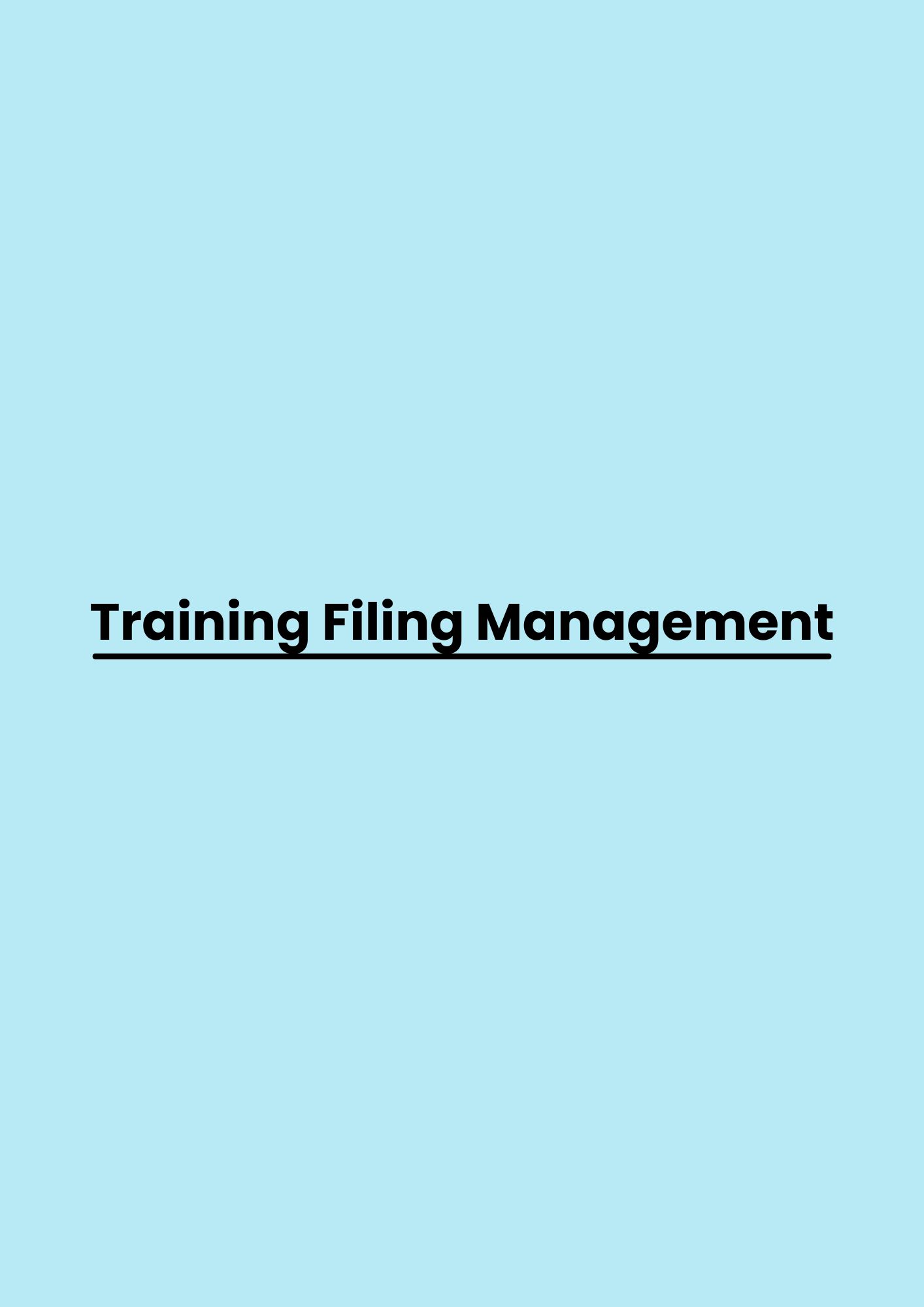 pelatihan Filing Management di bandung