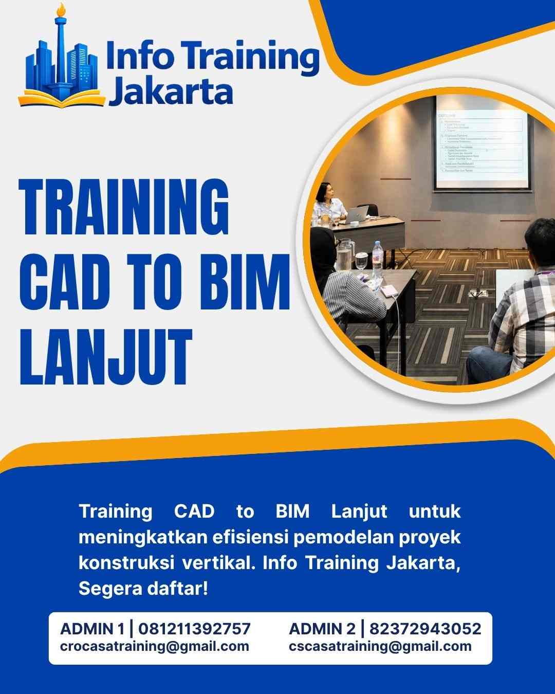 pelatihan CAD TO BIM LANJUT di jakarta
