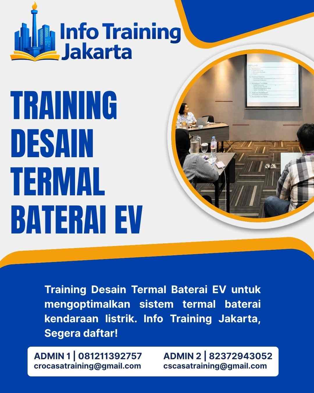 pelatihan DESAIN TERMAL BATERAI EV di jakarta