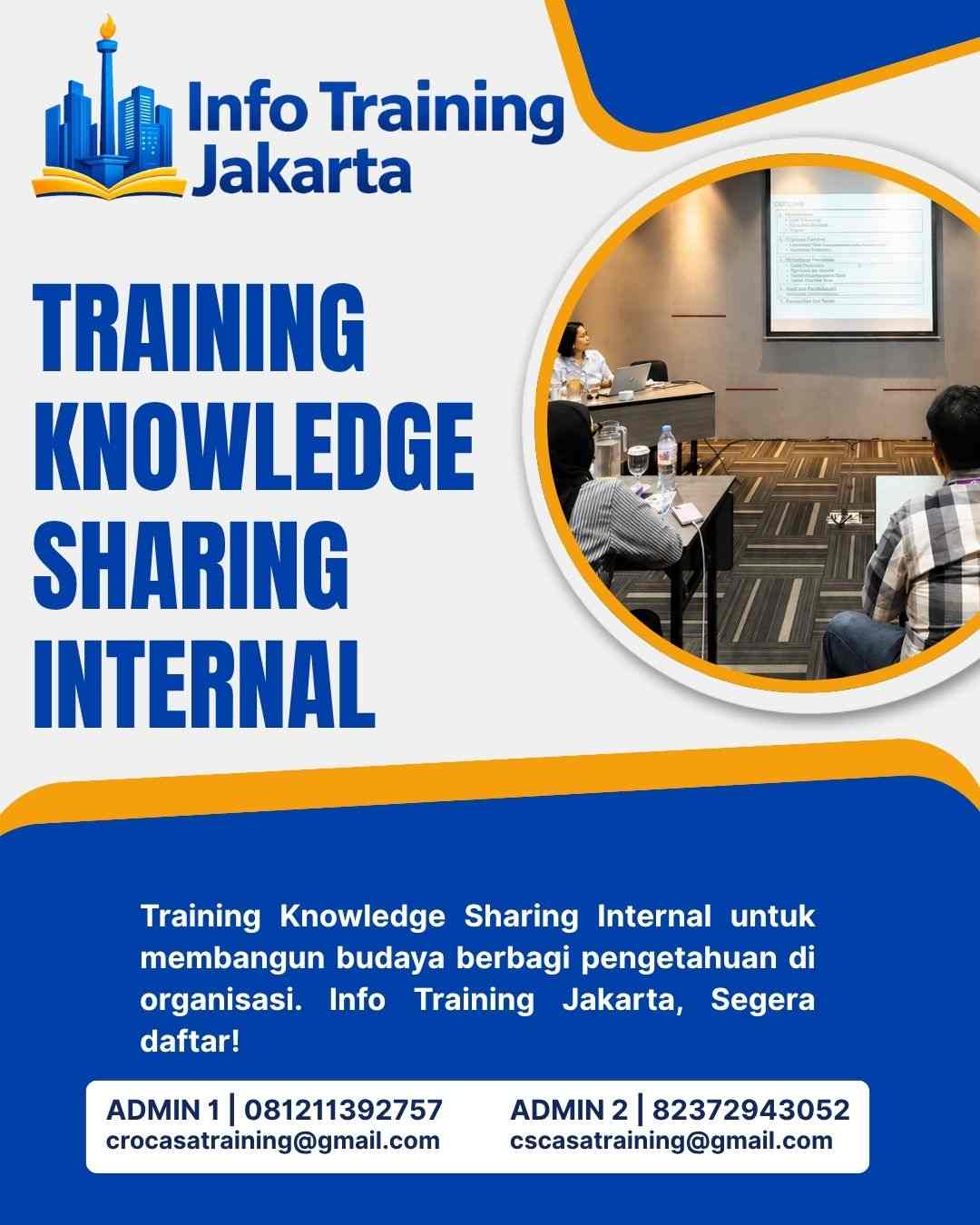 pelatihan KNOWLEDGE SHARING INTERNAL di jakarta
