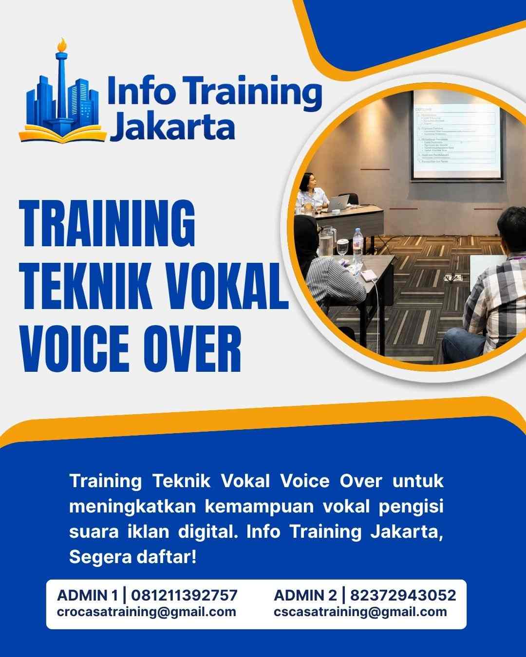 pelatihan TEKNIK VOKAL VOICE OVER di jakarta