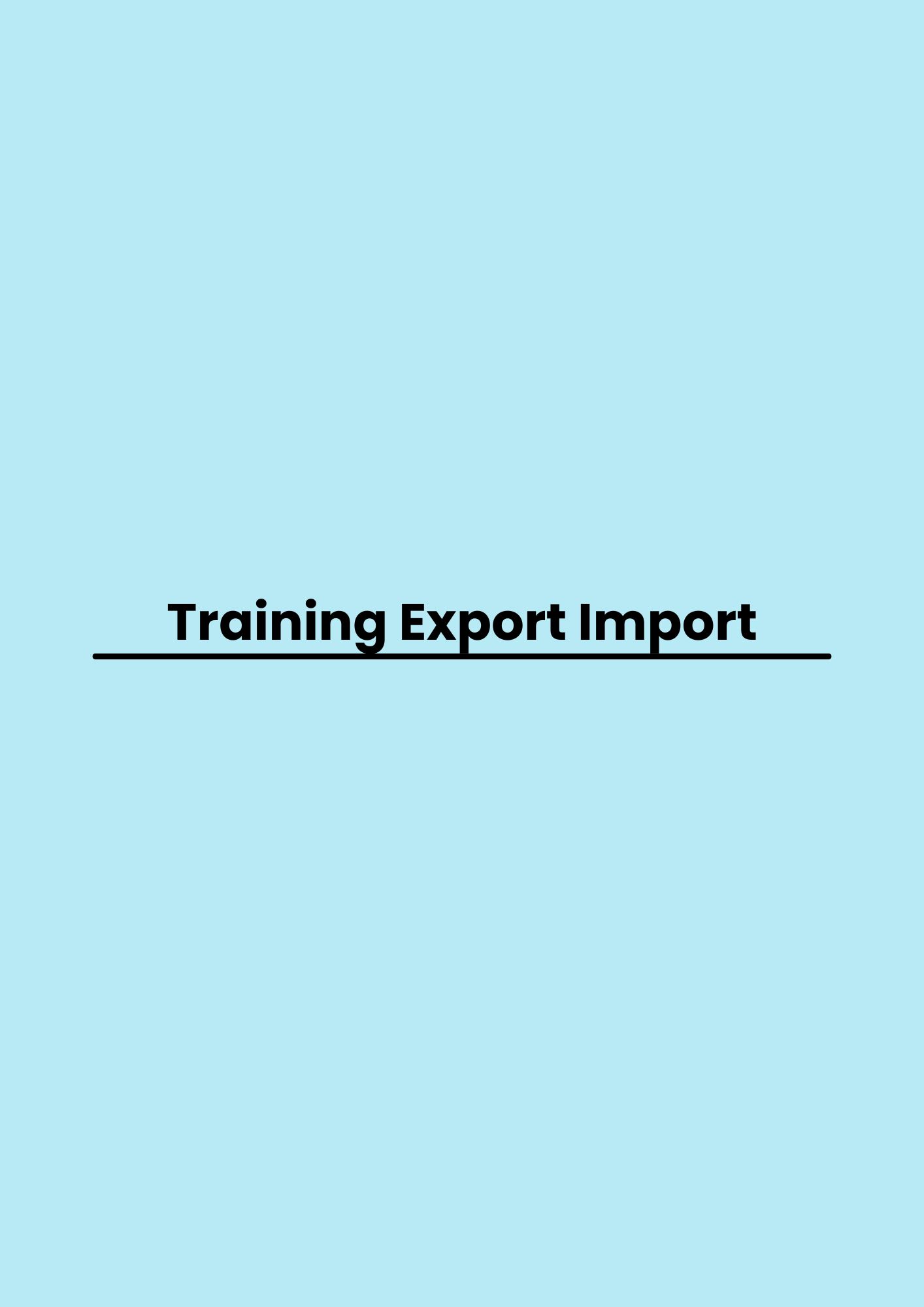 pelatihan Export Import di jakarta