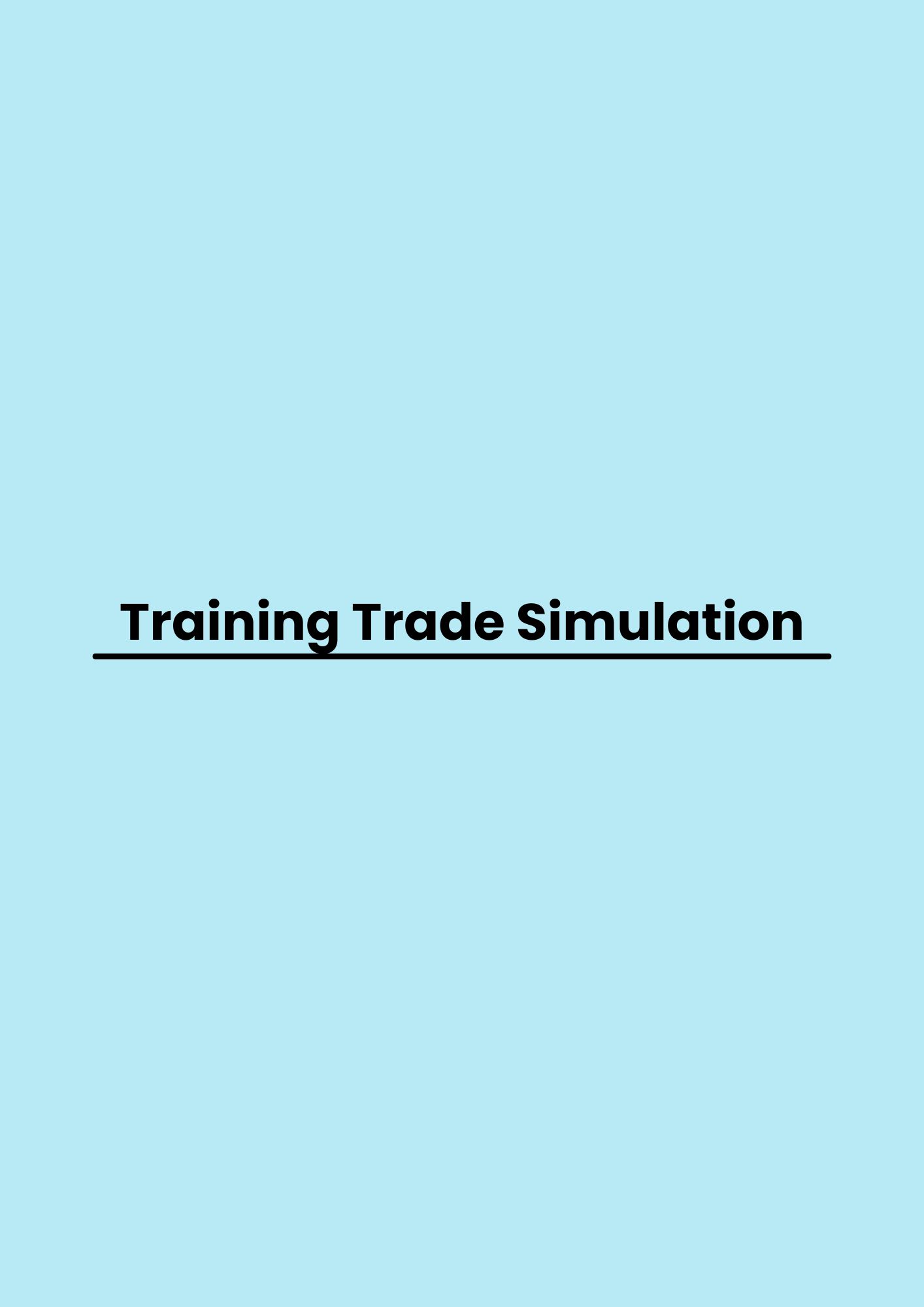 pelatihan Trade Simulation di jakarta