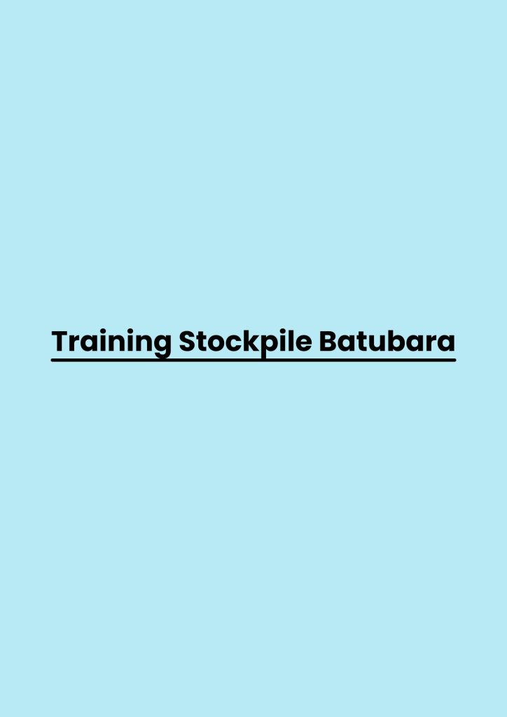 pelatihan Stockpile Batubara di jakarta