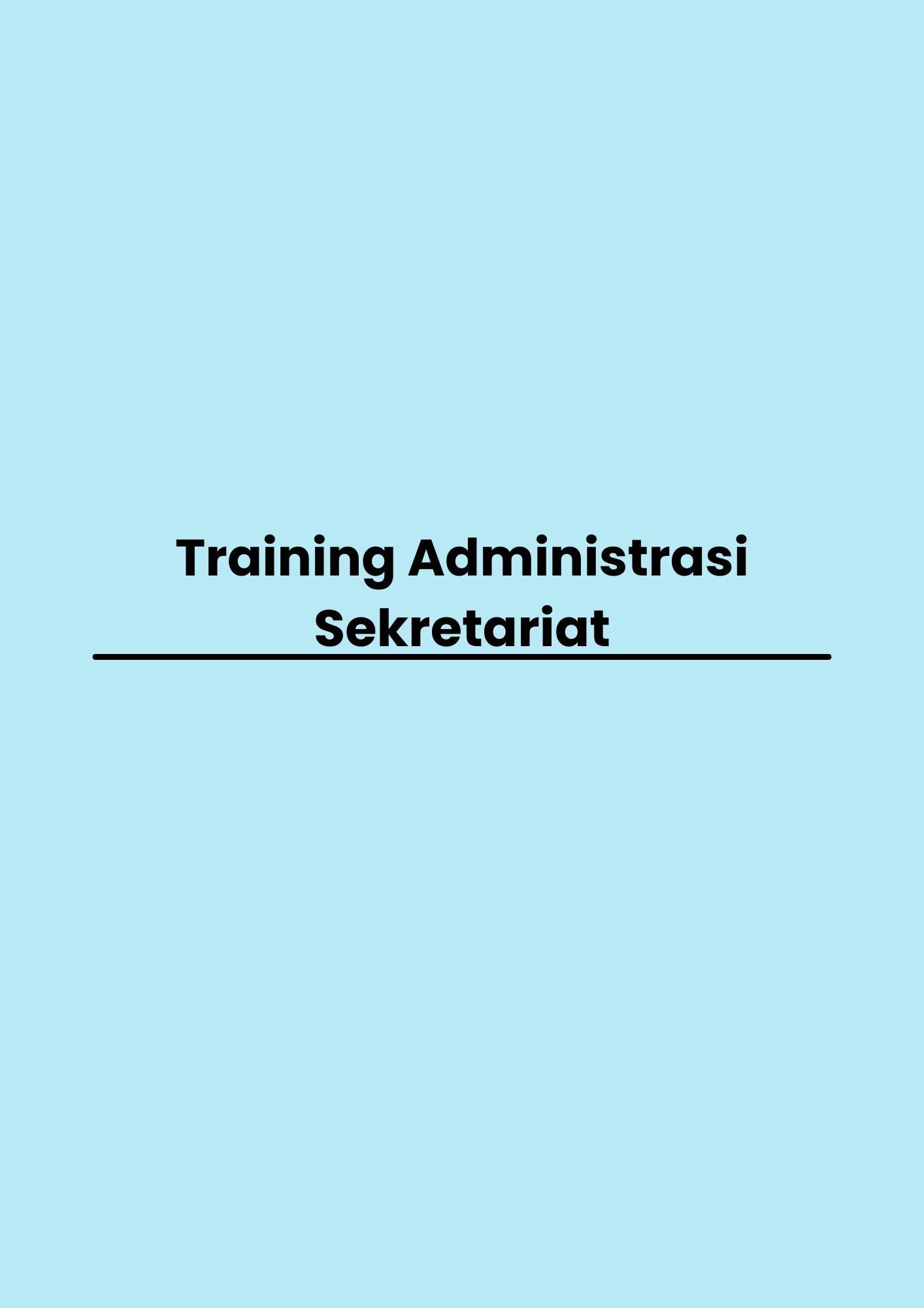 pelatihan Administrasi Sekretariat di jakarta