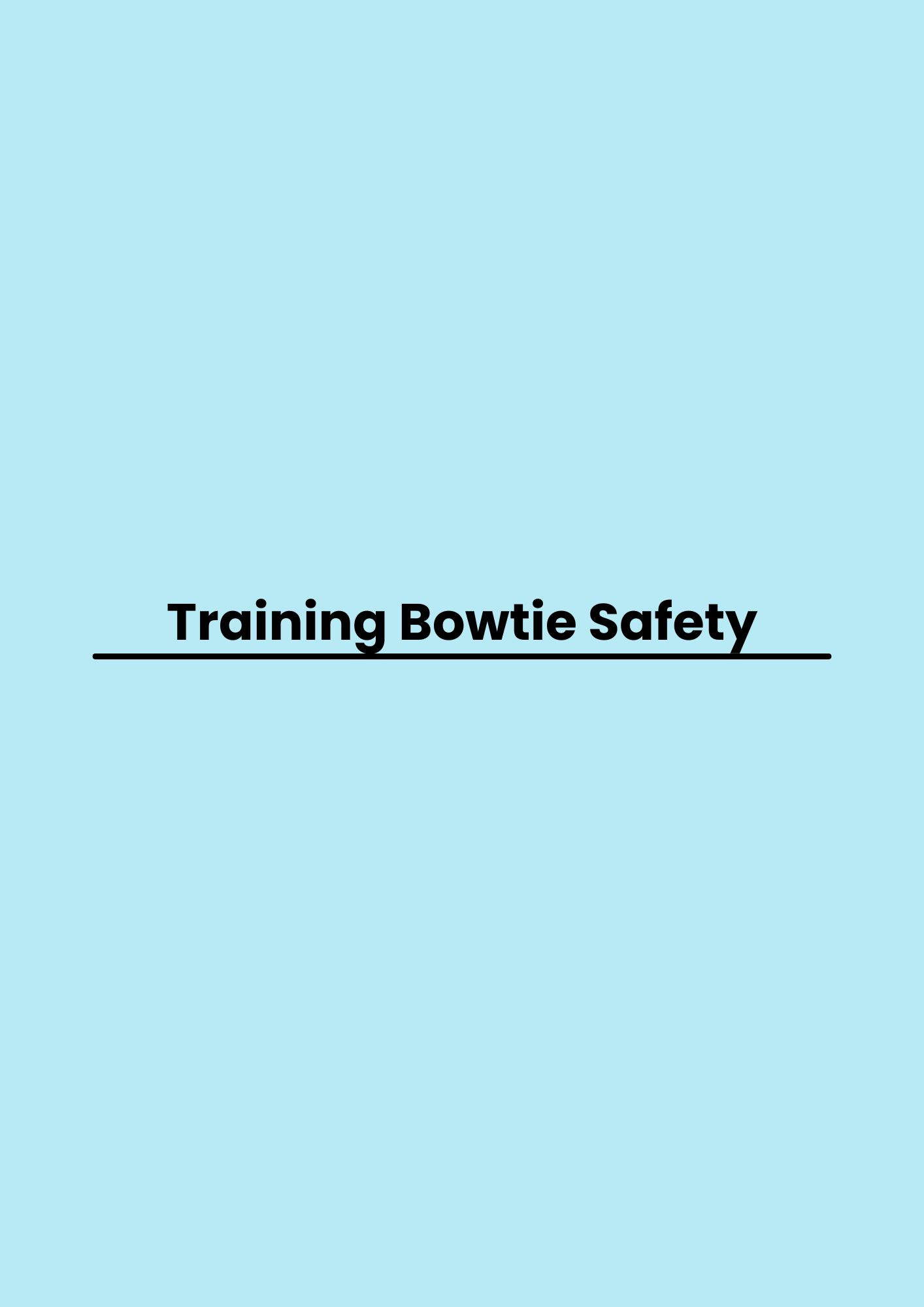 pelatihan Bowtie Safety di jogja