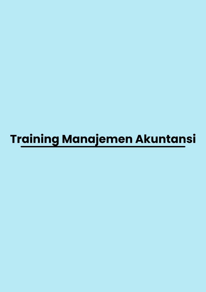 pelatihan Manajemen Akuntansi di bandung